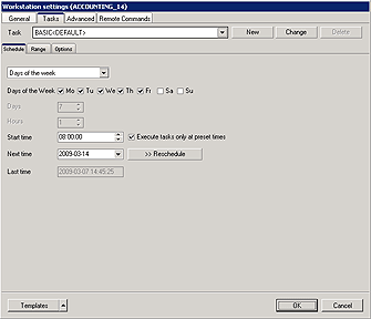 Fig. 1.4 Ferro Backup System&trade; - data backup system. Fig. 1.3 FBS Server &ndash; Workstation Settings - Tasks/Schedule