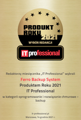 Ferro Backup System - Produktem Roku 2021