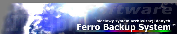 Program do backupu - Ferro Backup System