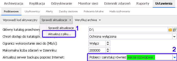 Aktualizacje automatyczne