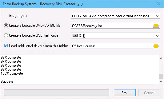 FBS Recovery Disk Creator FBS Recovery Disk Creator