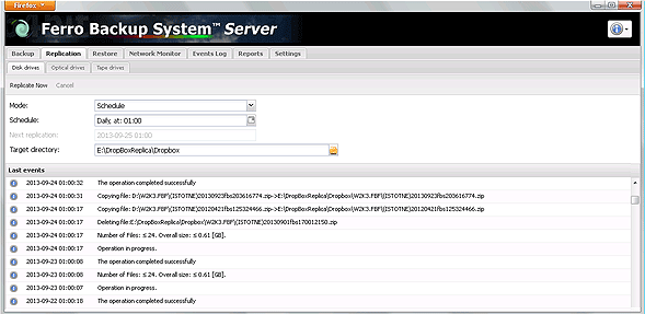 FBS Server - Replication