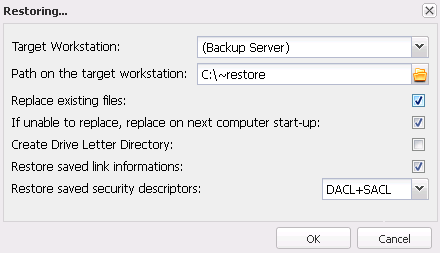 Data restore - options