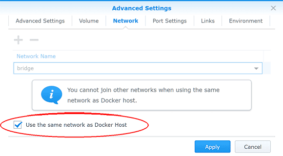 Network mode - Ferro Backup System